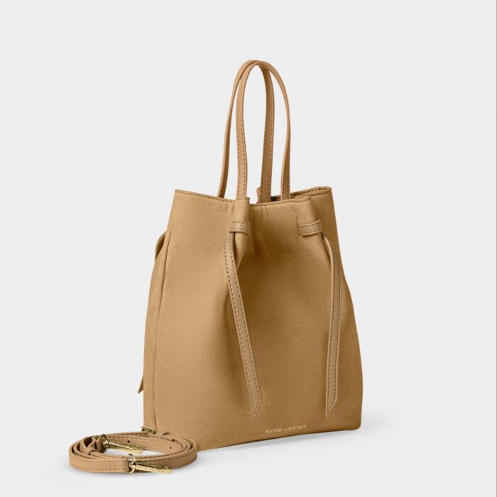 Katie Loxton Celina Suedette Bucket Bag - Camel Suede